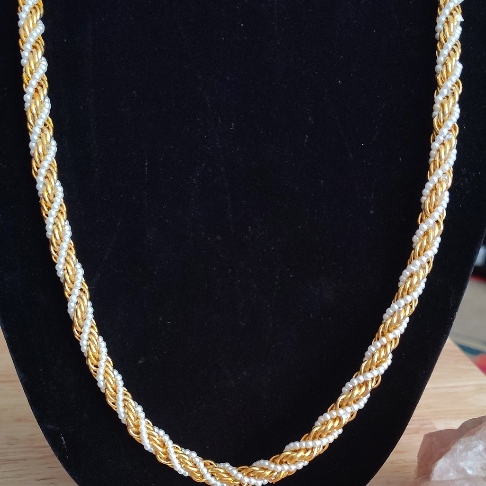 Luxurious Gold and Silver Rope Chain Necklace